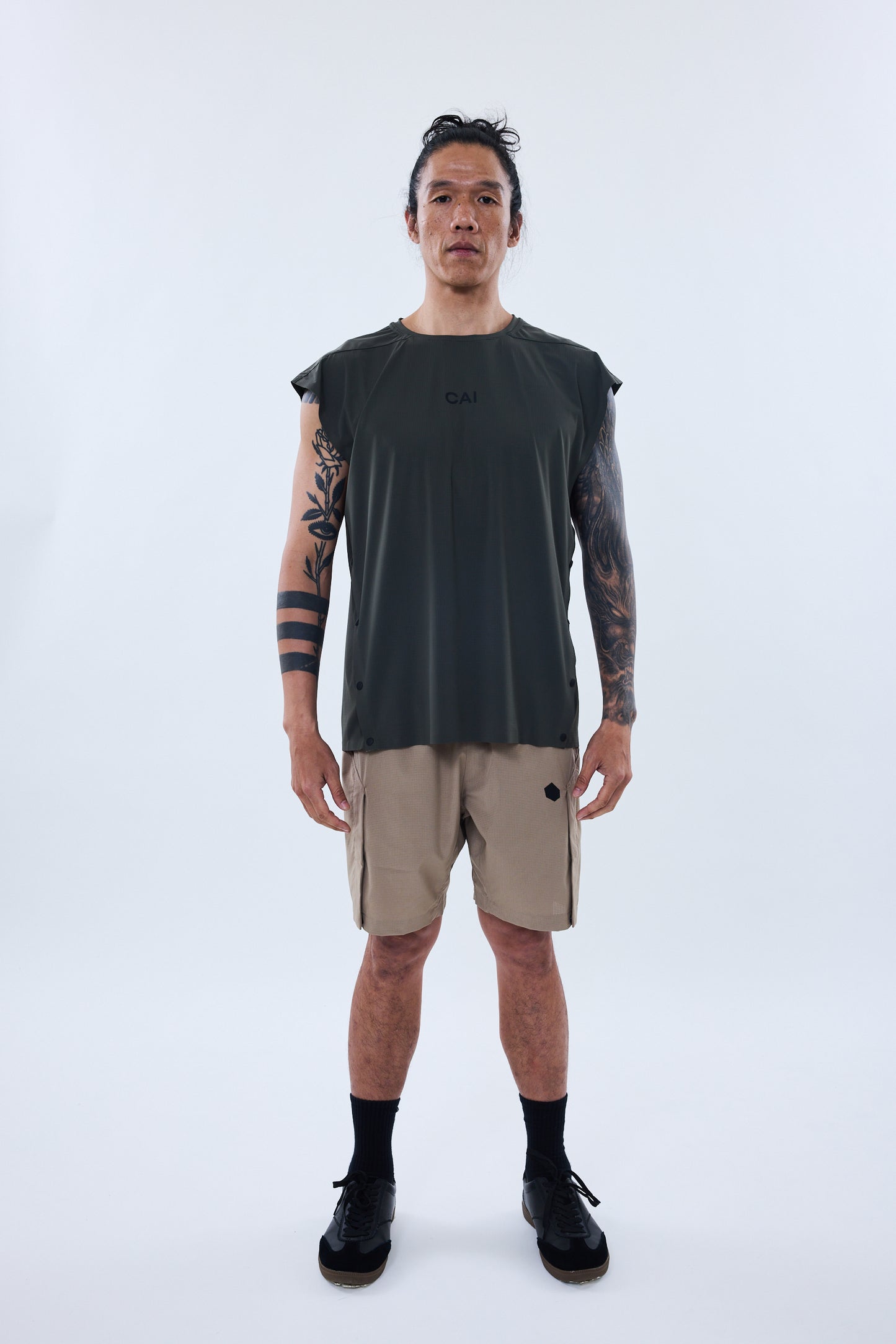 CAI-T3-02 背心 / 深綠色